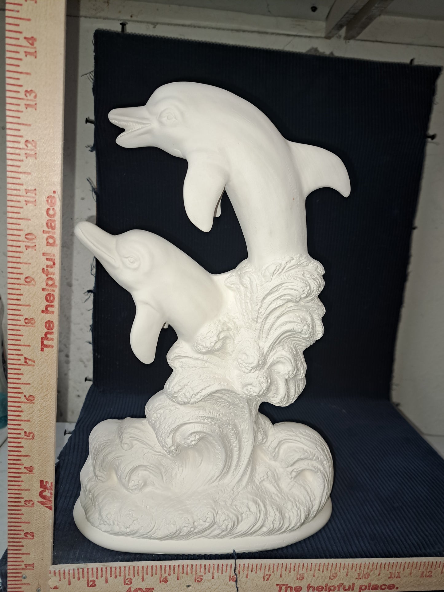 Ceramic Ready To Paint Dolphin Ocean Scene