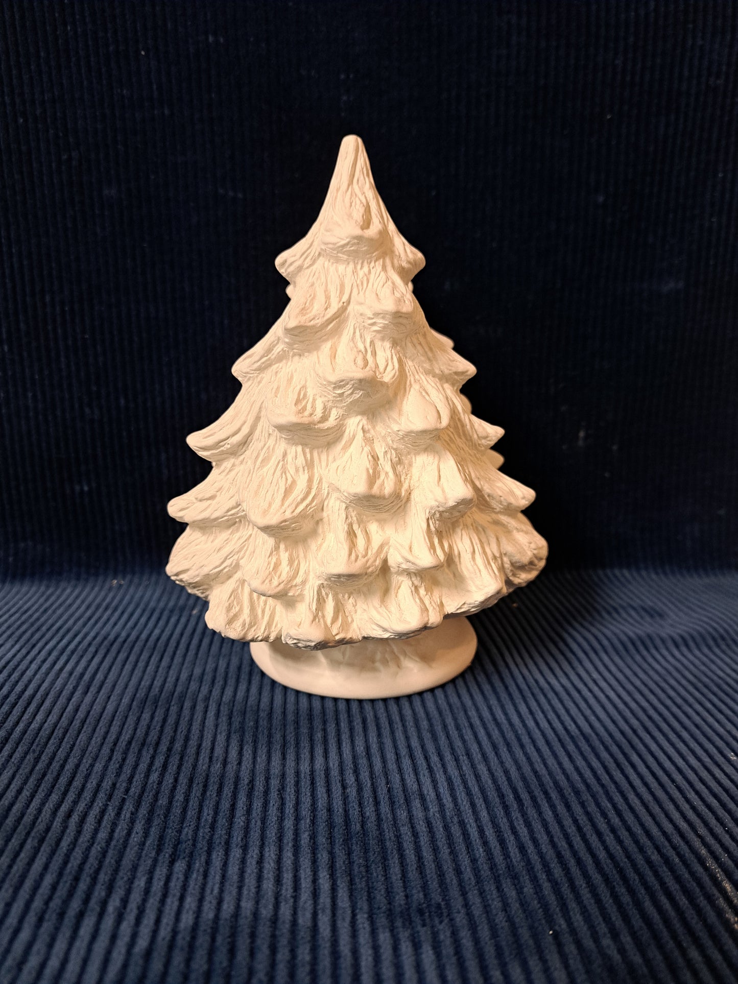 Ceramic Ready To Paint Tree Napkin Holder With Holly Base