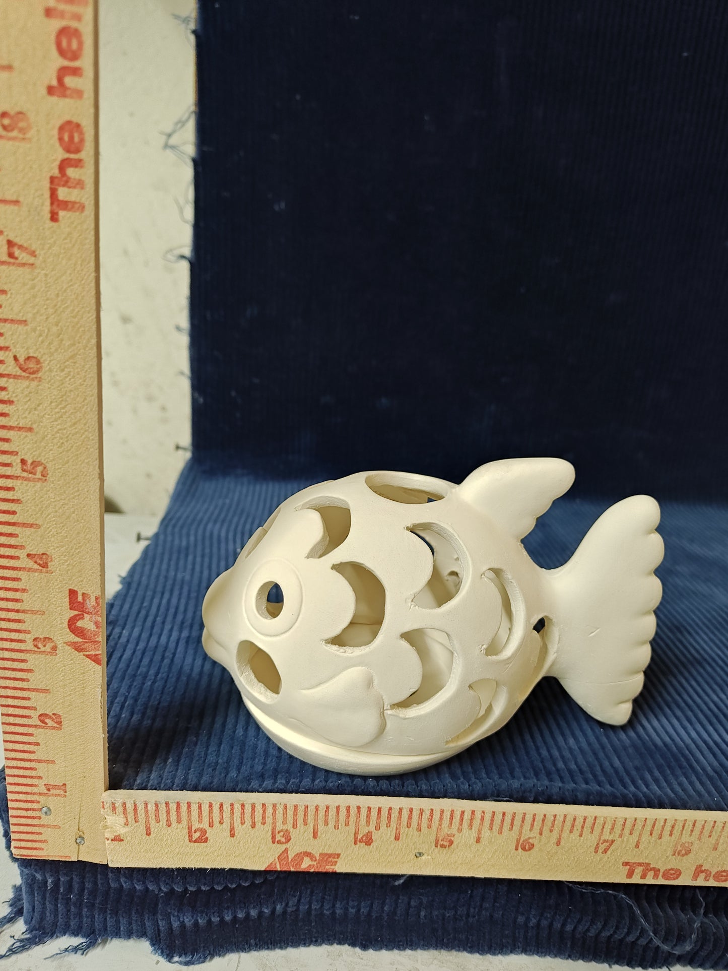 Ceramic Ready to Paint Fish Lamp