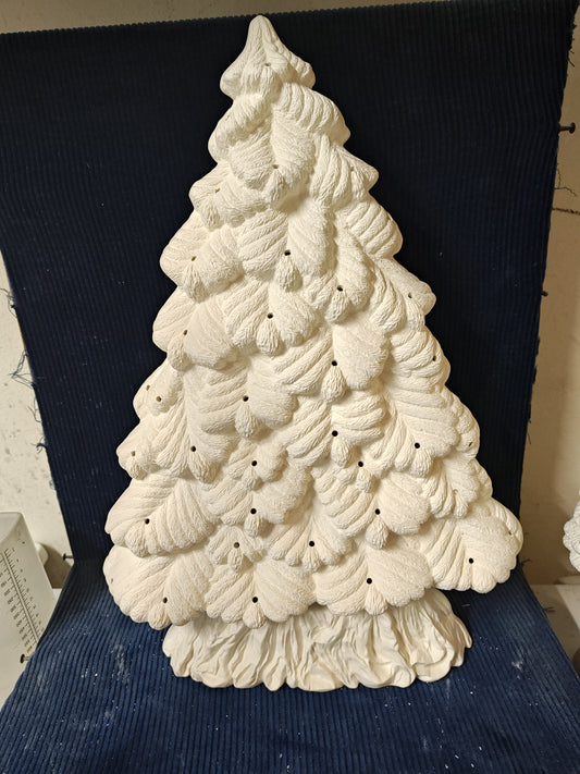 Ceramic Ready to Paint Large Sierra Spruce Window Tree