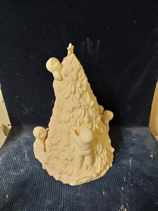 Ceramic Ready to Paint Snow Baby's Tree