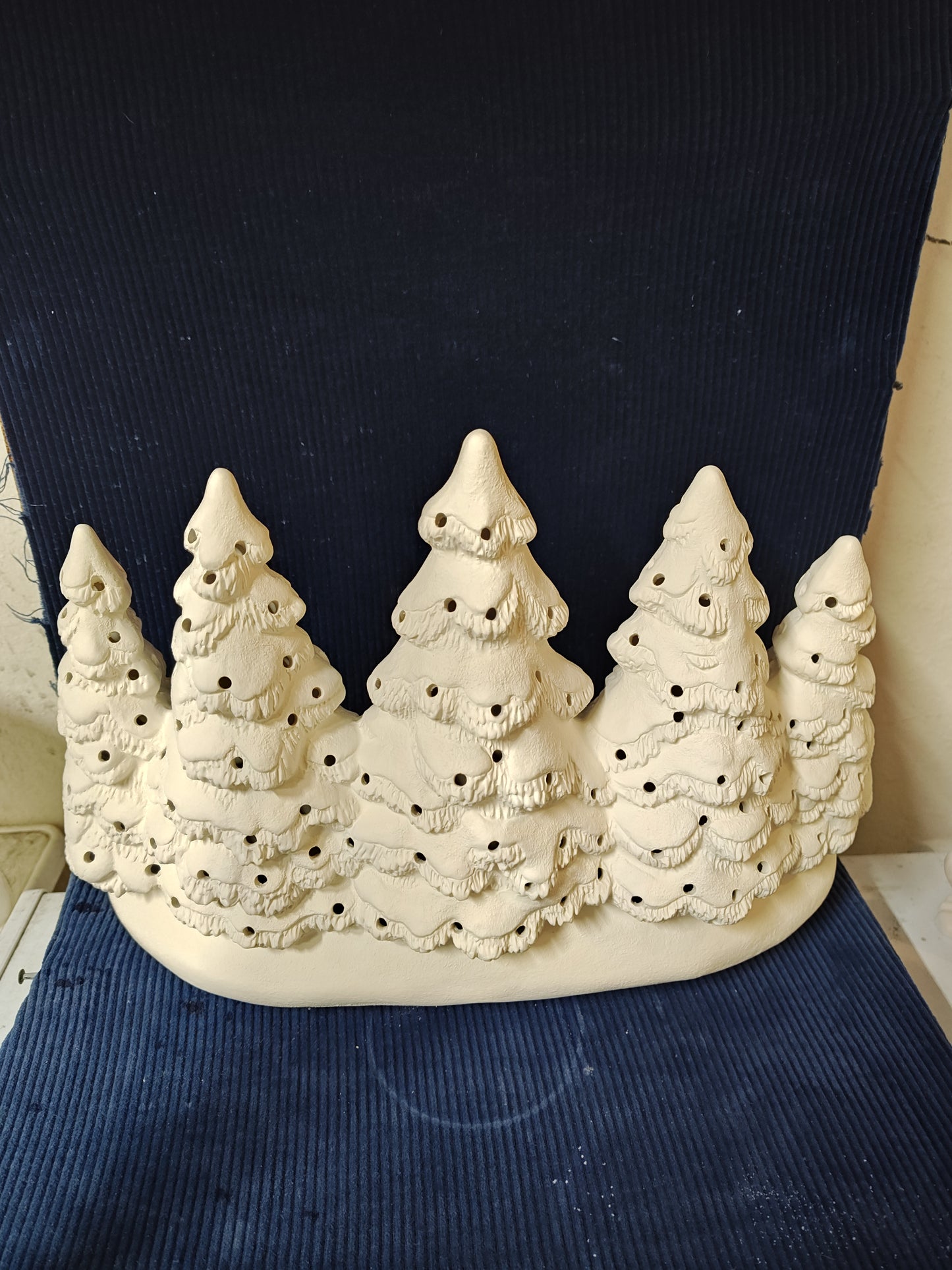 Ceramic Ready To Paint Group of Christmas Tree's