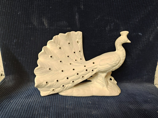 Ceramic Ready to Paint Small Peacock