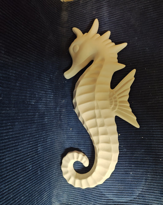Ceramic Ready to Paint Seahorse Plaque