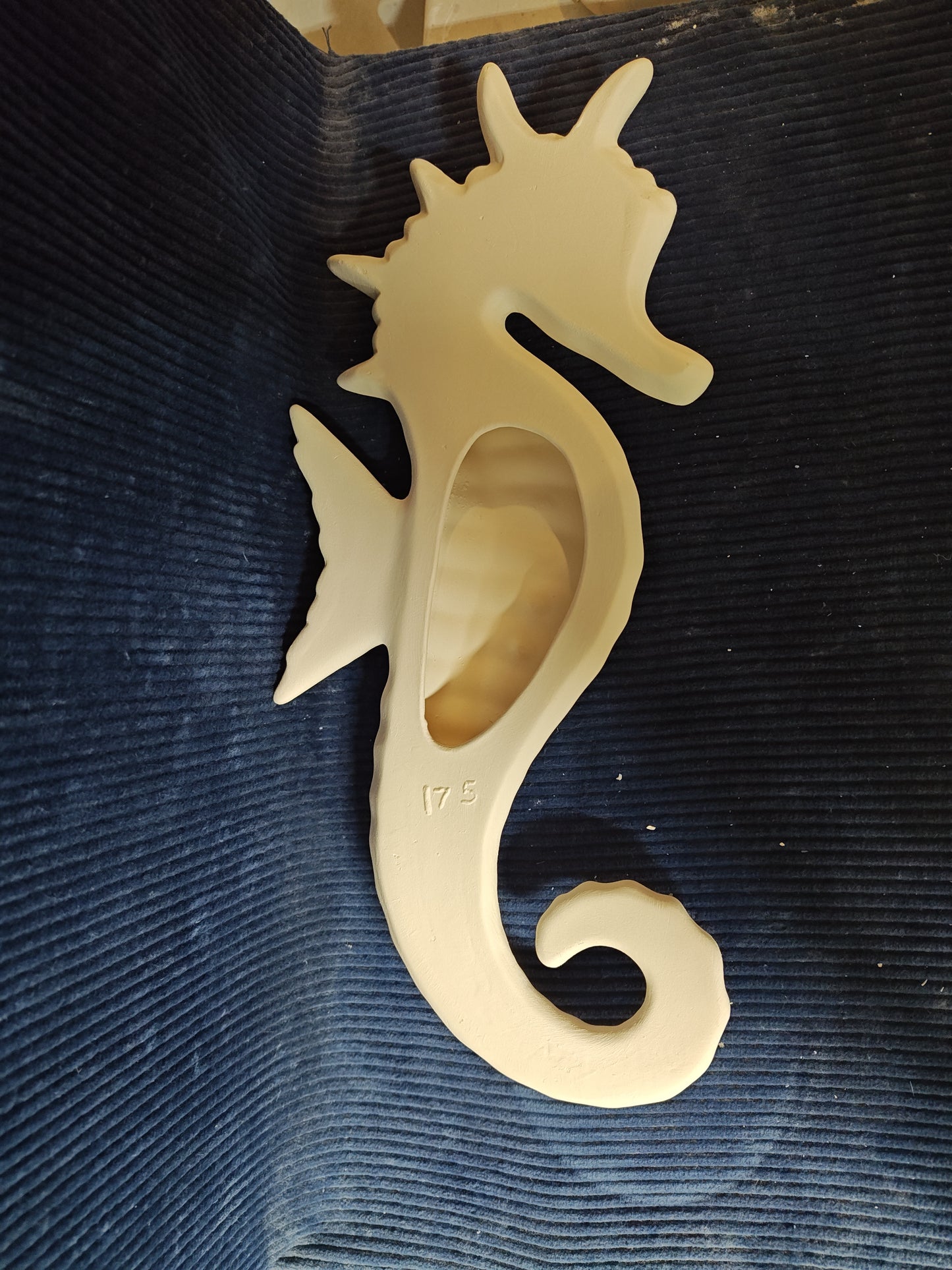 Ceramic Ready to Paint Seahorse Plaque