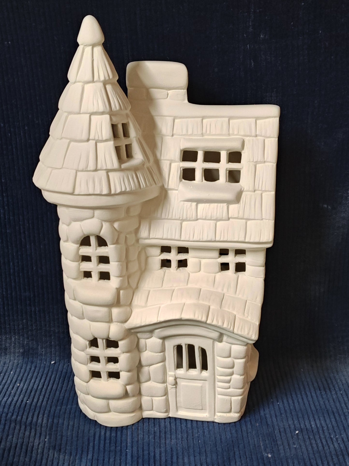 Ceramic Ready to Paint Santa's Chateau House