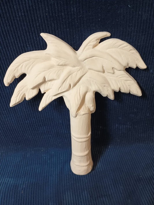 Ceramic Ready To Paint Palm Tree Wall Plaque