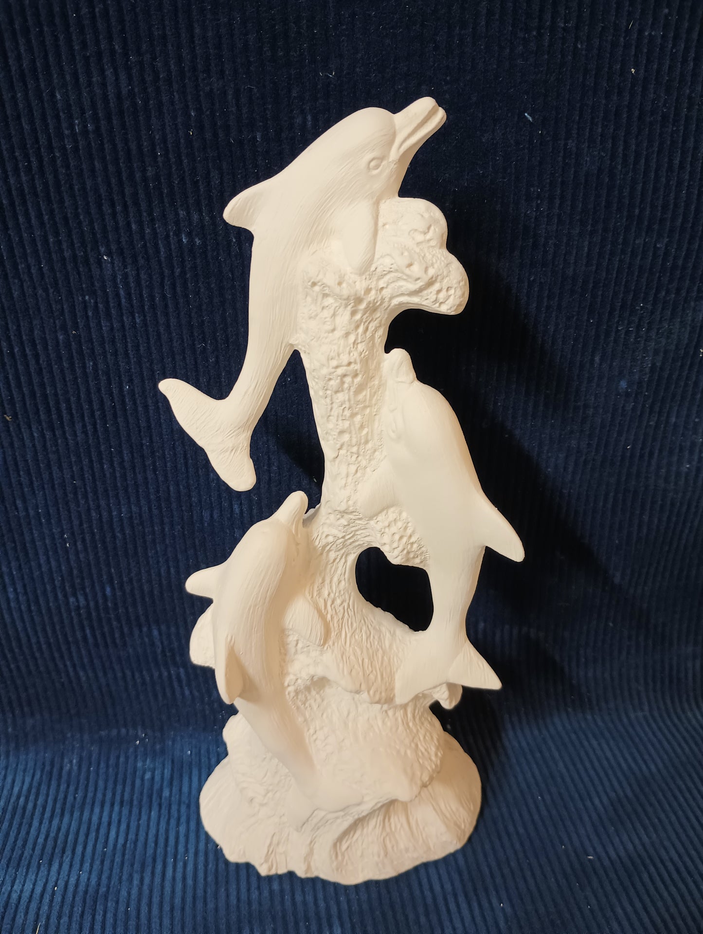 Ceramic Ready To Paint Dolphin Stack