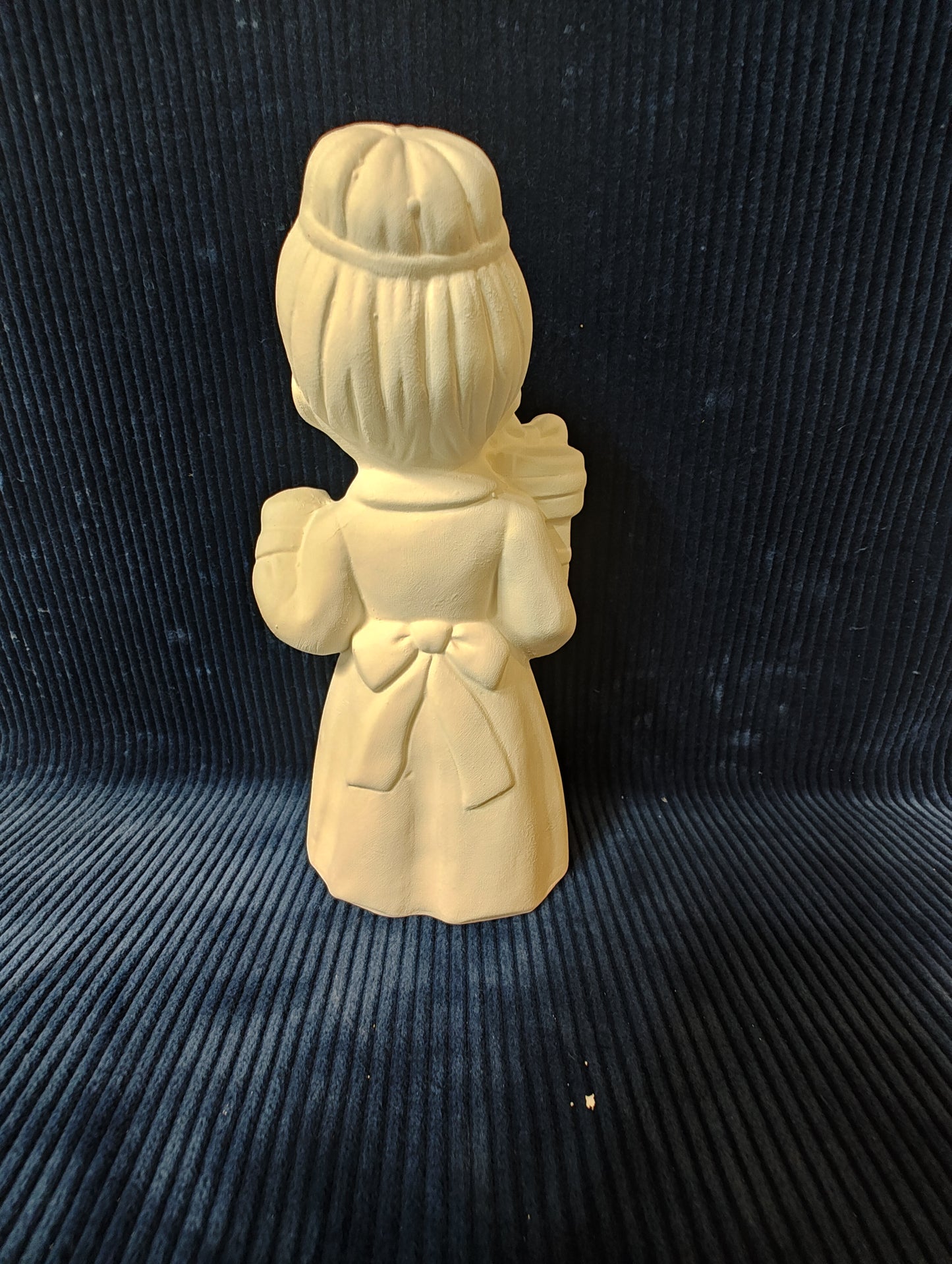 Ceramic Ready To Paint Mrs.Claus Waving With Gifts