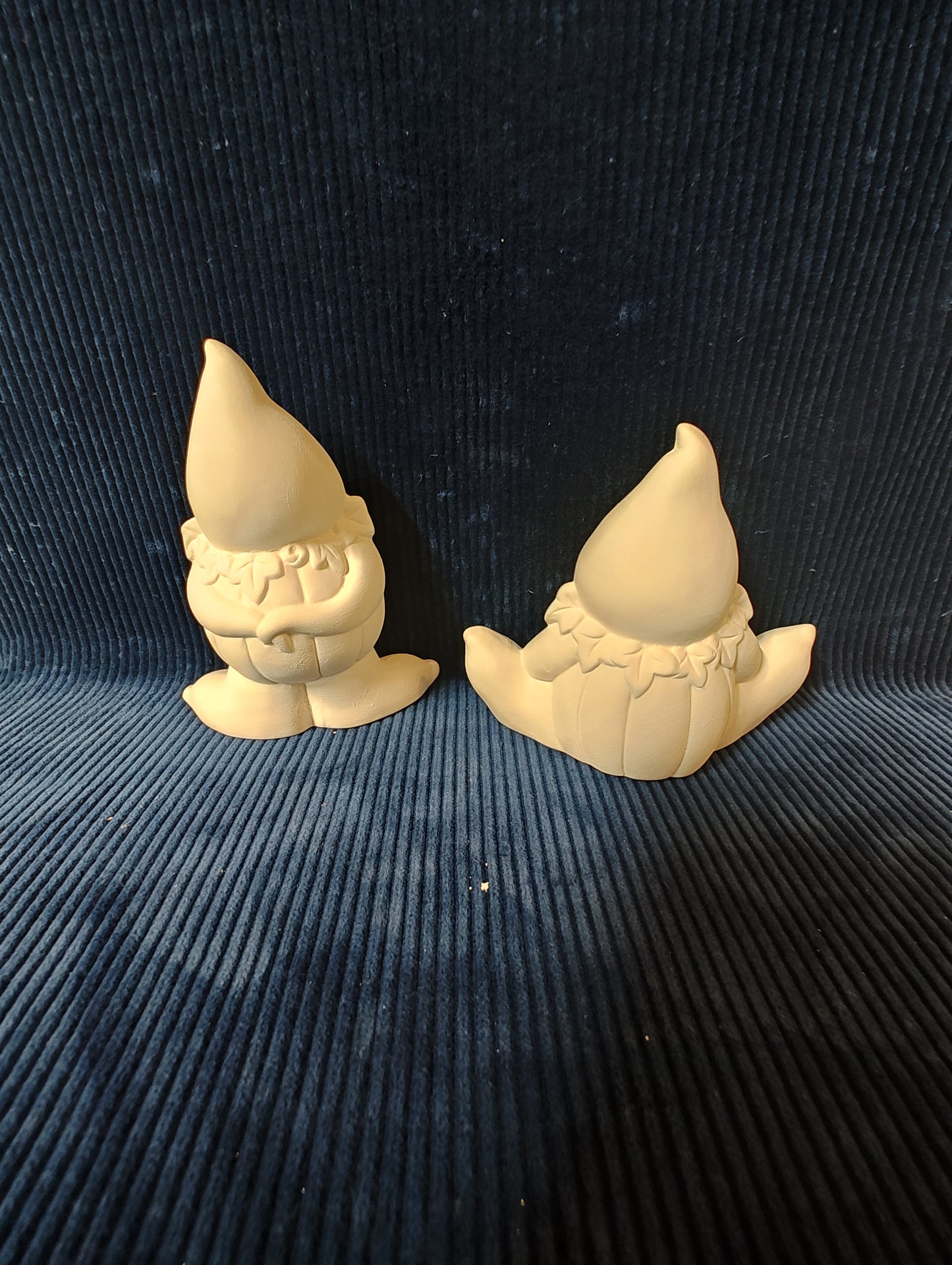 Ceramic Ready To Paint Pumpkin Belly Ghost Set Of 2