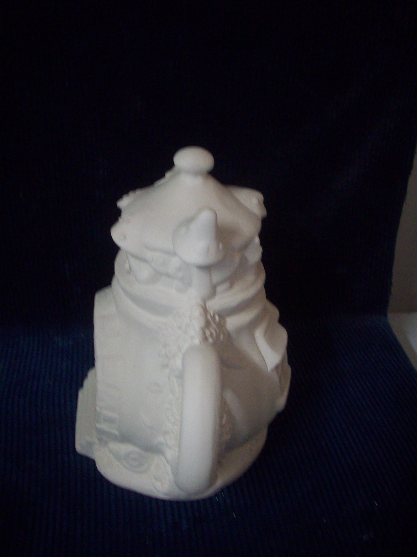 Ceramic Ready To Paint Charming Teapot Fairy Cottage "Rose's"