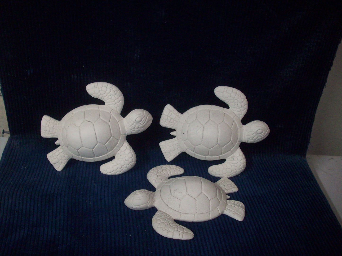 Ceramic Ready To Paint Sea Turtles Set of Three