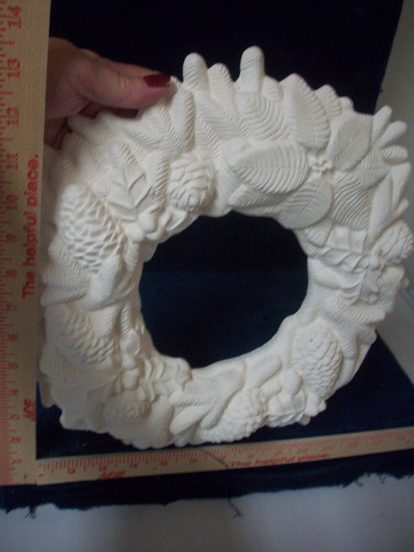 Ceramic Ready To Paint Pine Cone Wreath