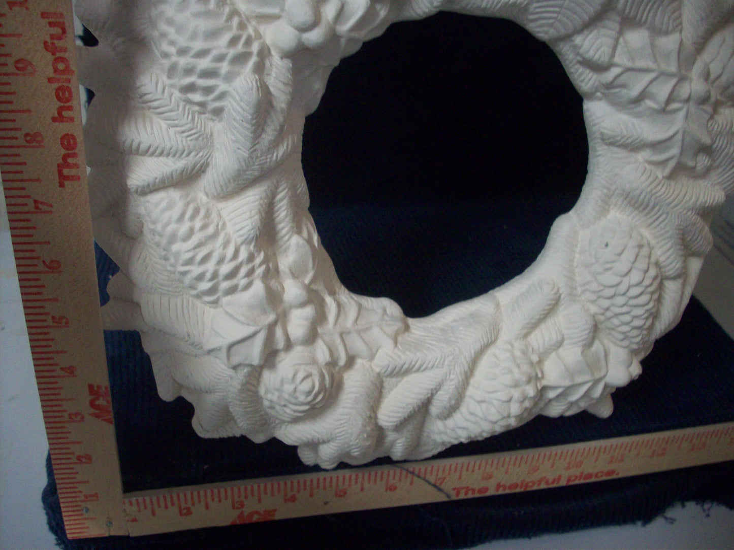 Ceramic Ready To Paint Pine Cone Wreath