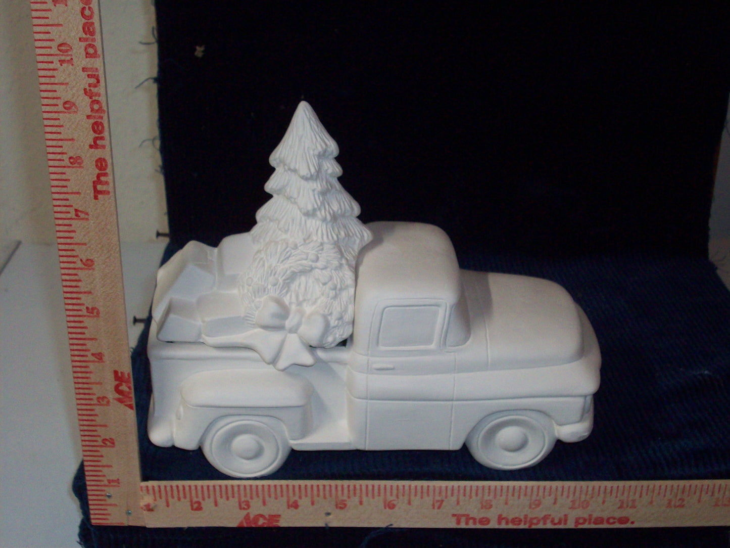 Ceramic Ready To Paint Truck with Tree Insert