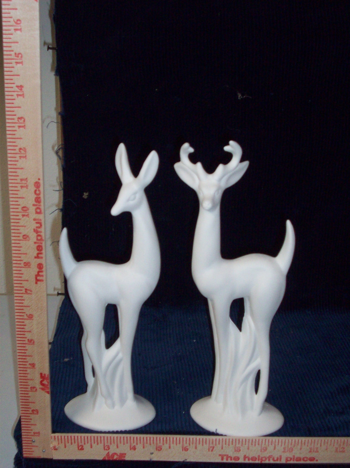 Ceramic Ready to Paint Deer and Doe Set