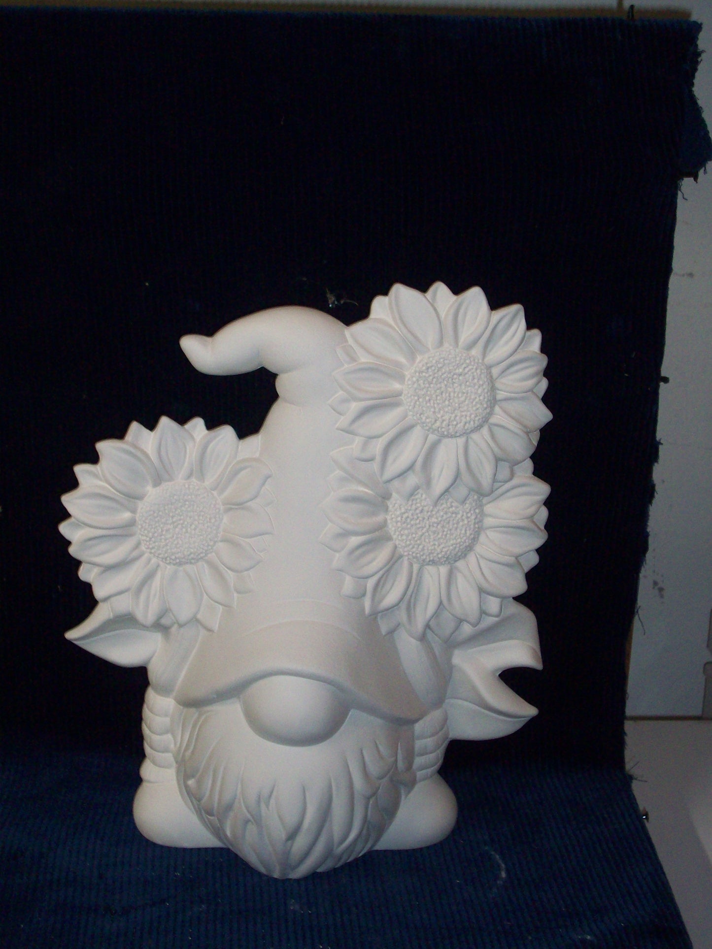 Ceramic Ready To Paint Sunflower Gnome