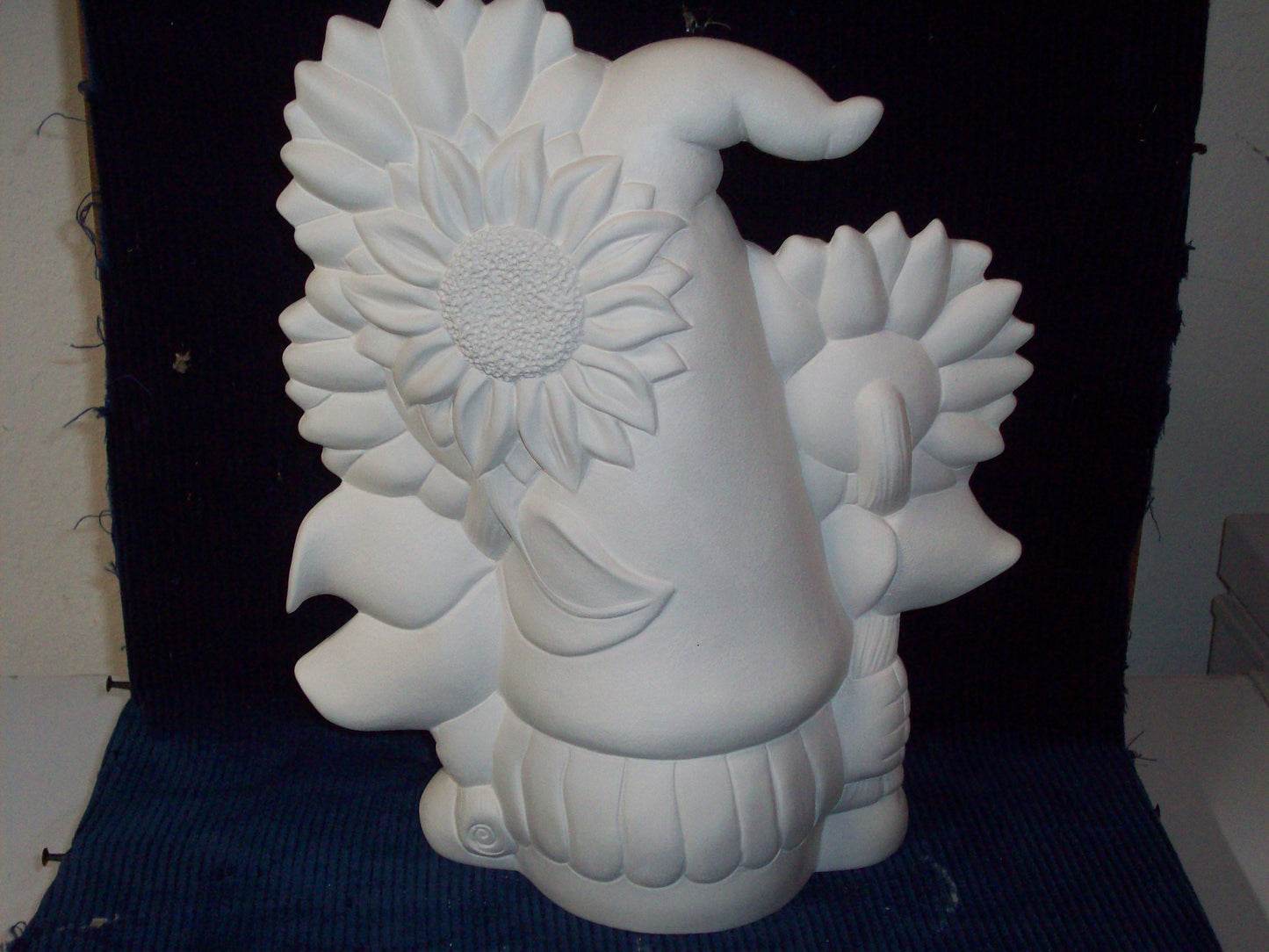 Ceramic Ready To Paint Sunflower Gnome