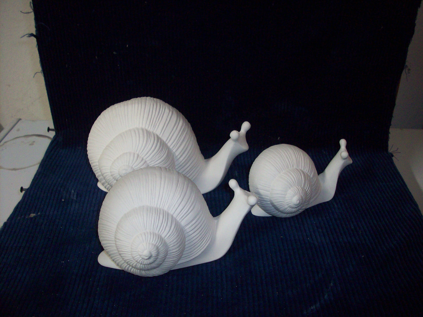 Ceramic Ready To Paint Set of Snails