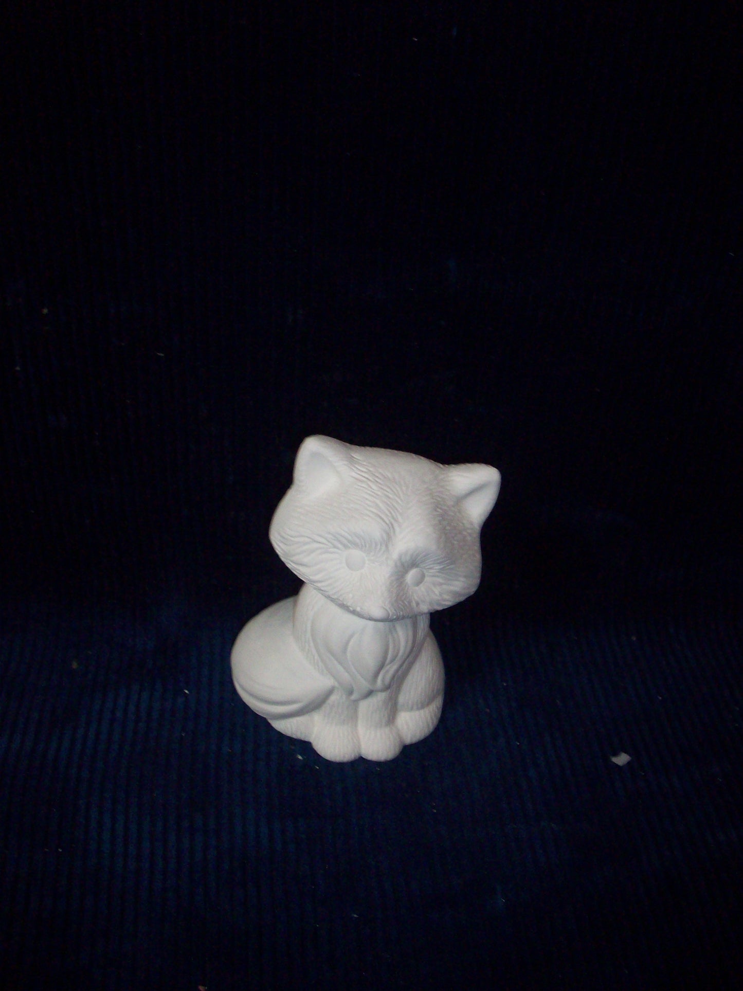 Ceramic Ready To Paint Raccoon Fox and Owl Woodland Animals