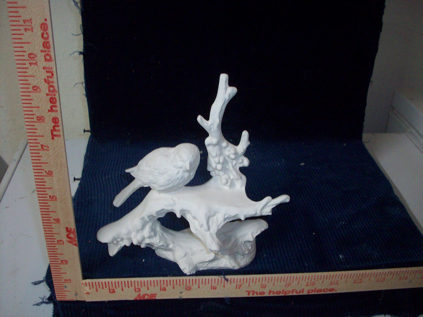 Ceramic Ready To Paint Bird on Tree Branch