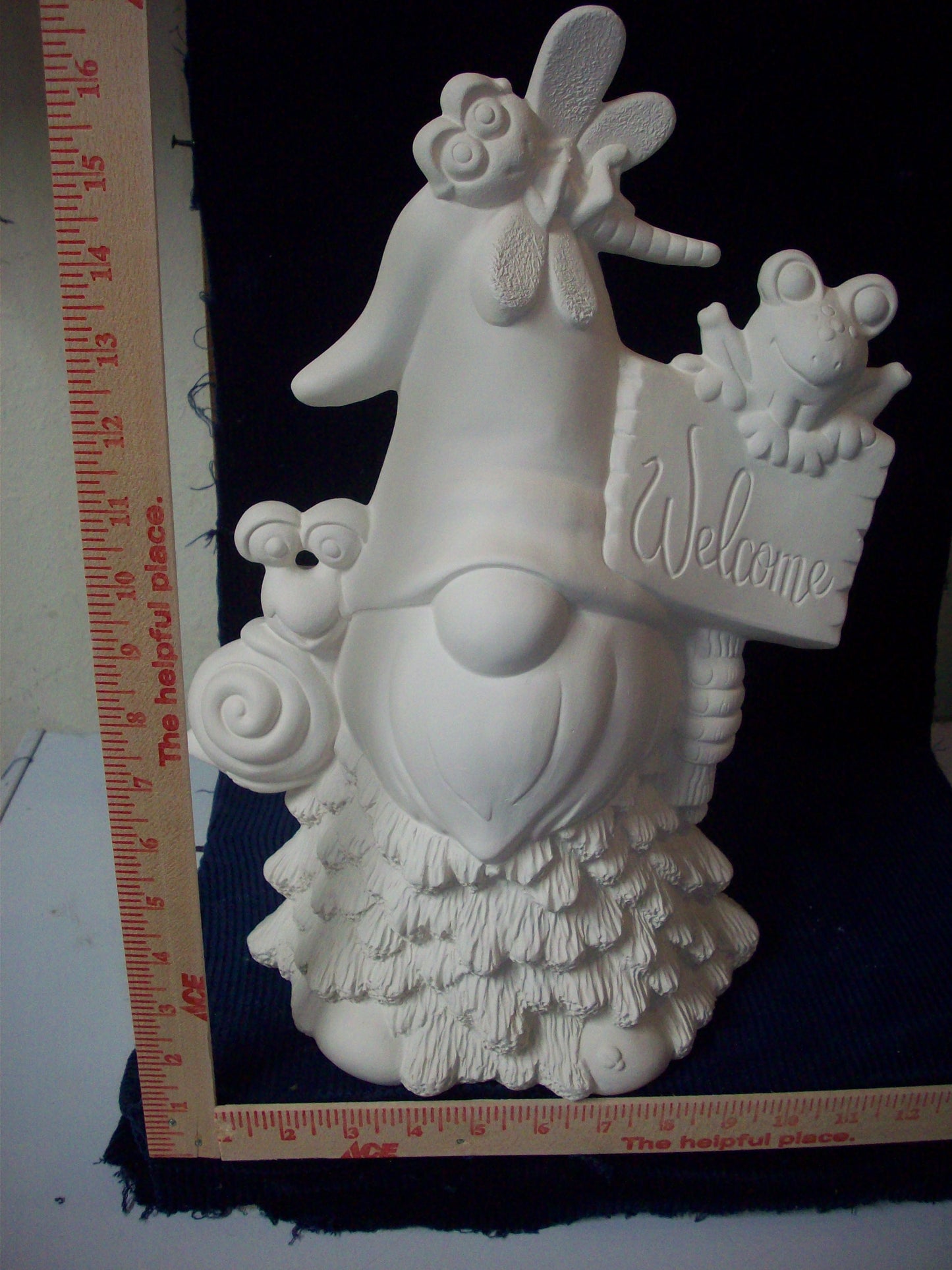 Ceramic Ready To Paint Aripine Welcome Gnome