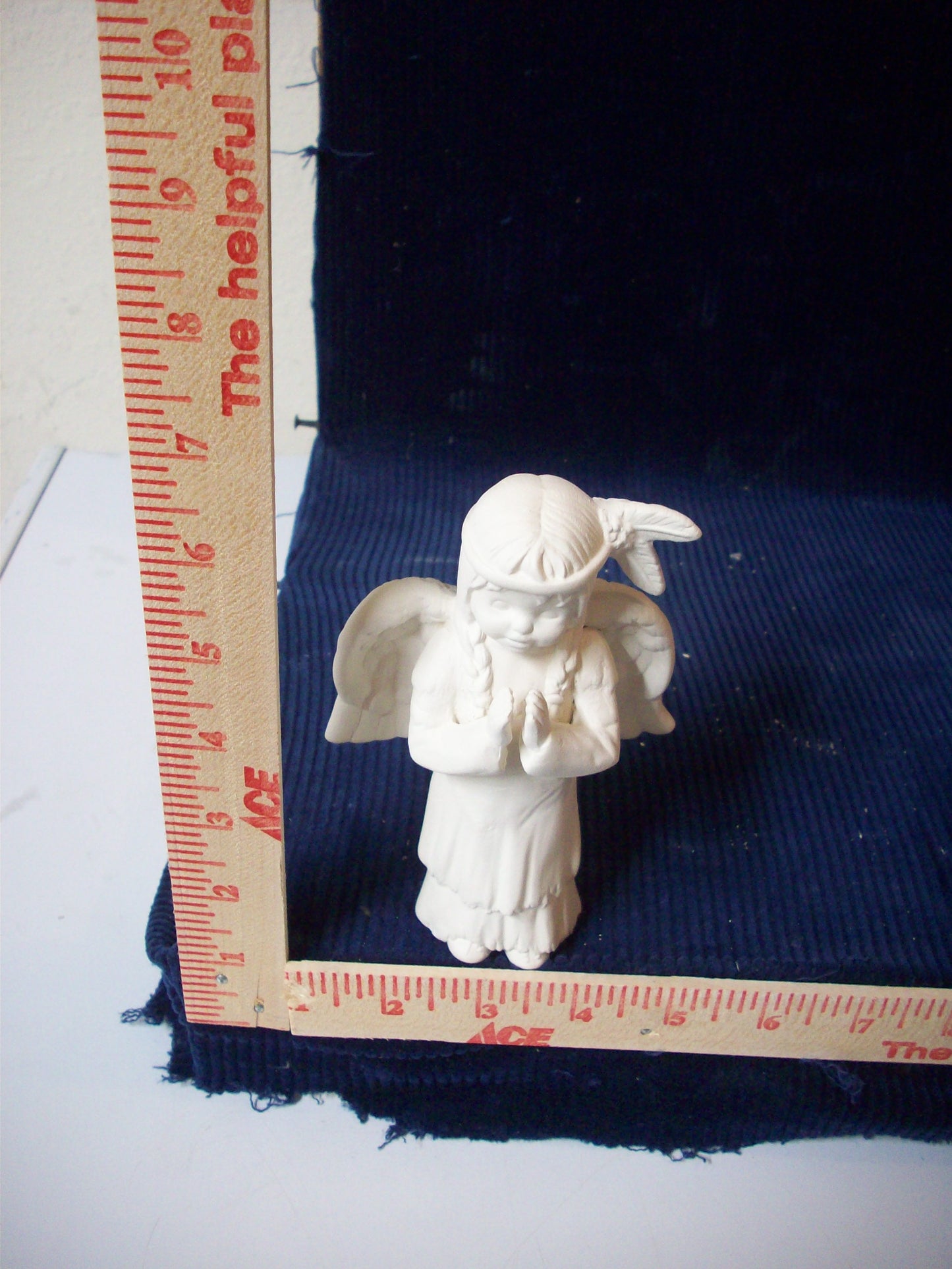 Ceramic Ready To Paint Native American Child Girl Angel