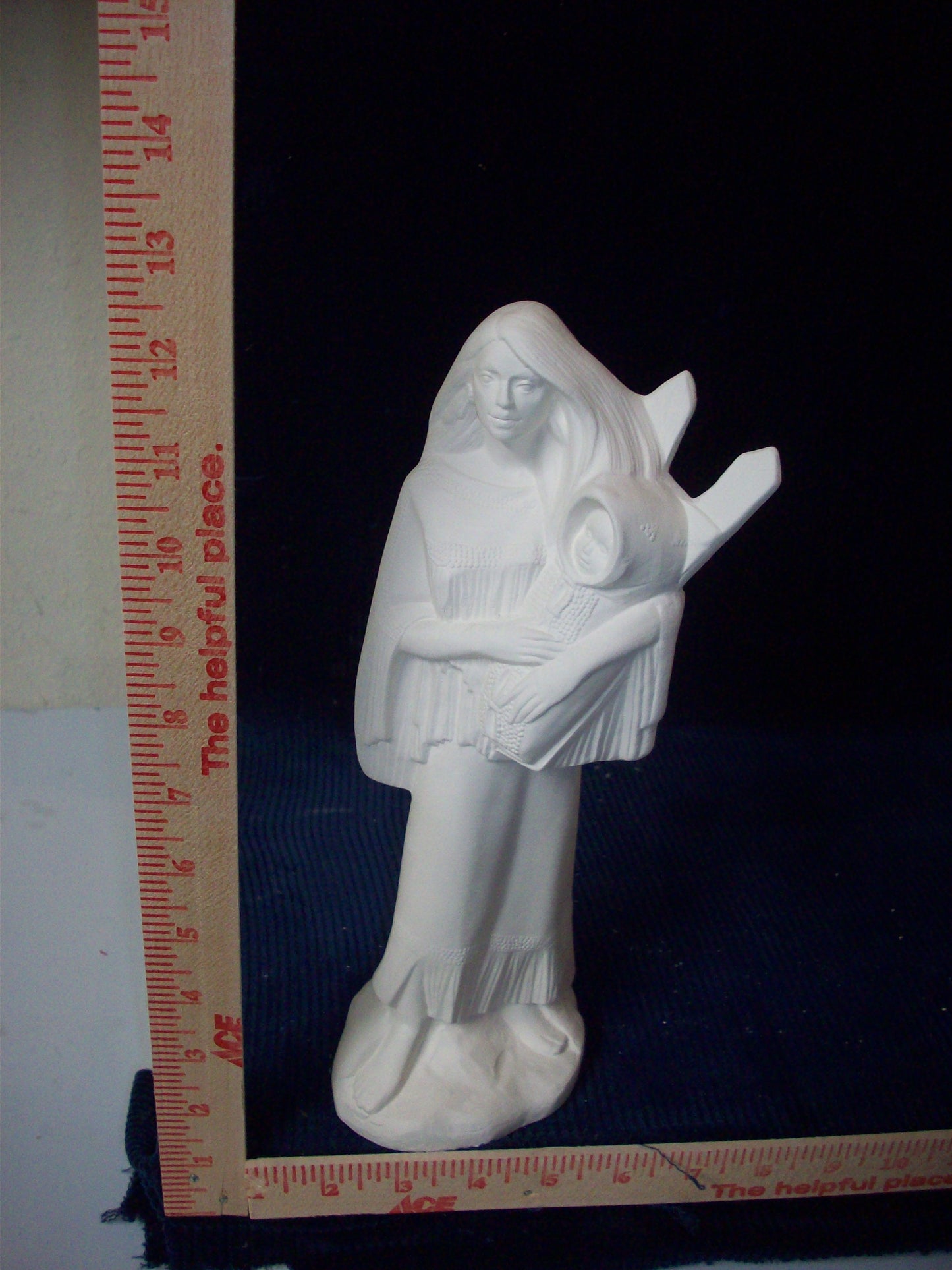 Ceramic Ready To Paint Native American Woman With Child