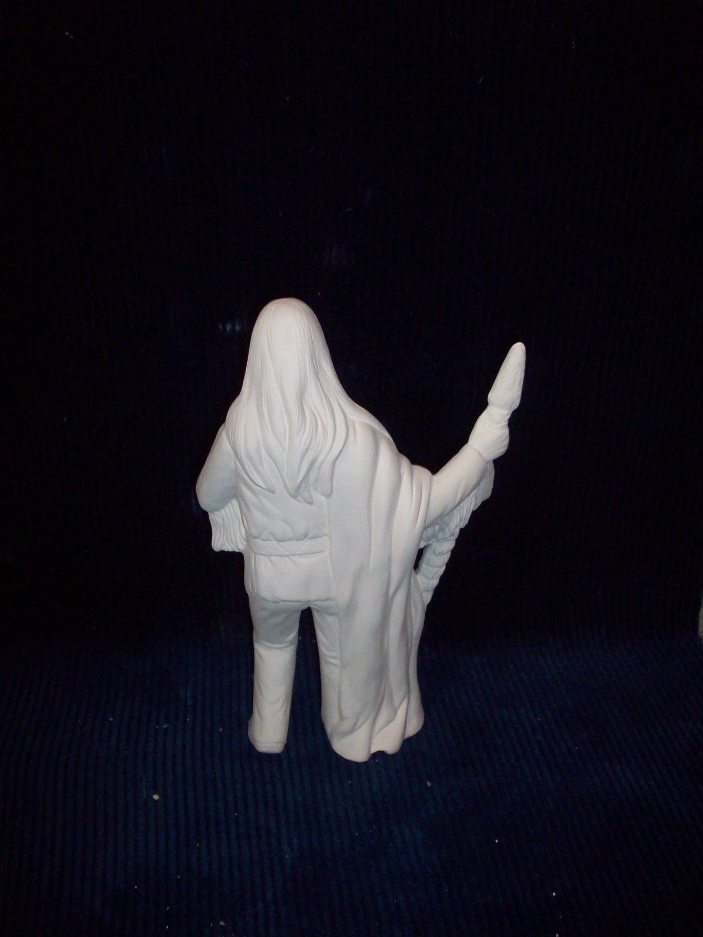 Ceramic Ready to Paint Native American Man Holding a Spear