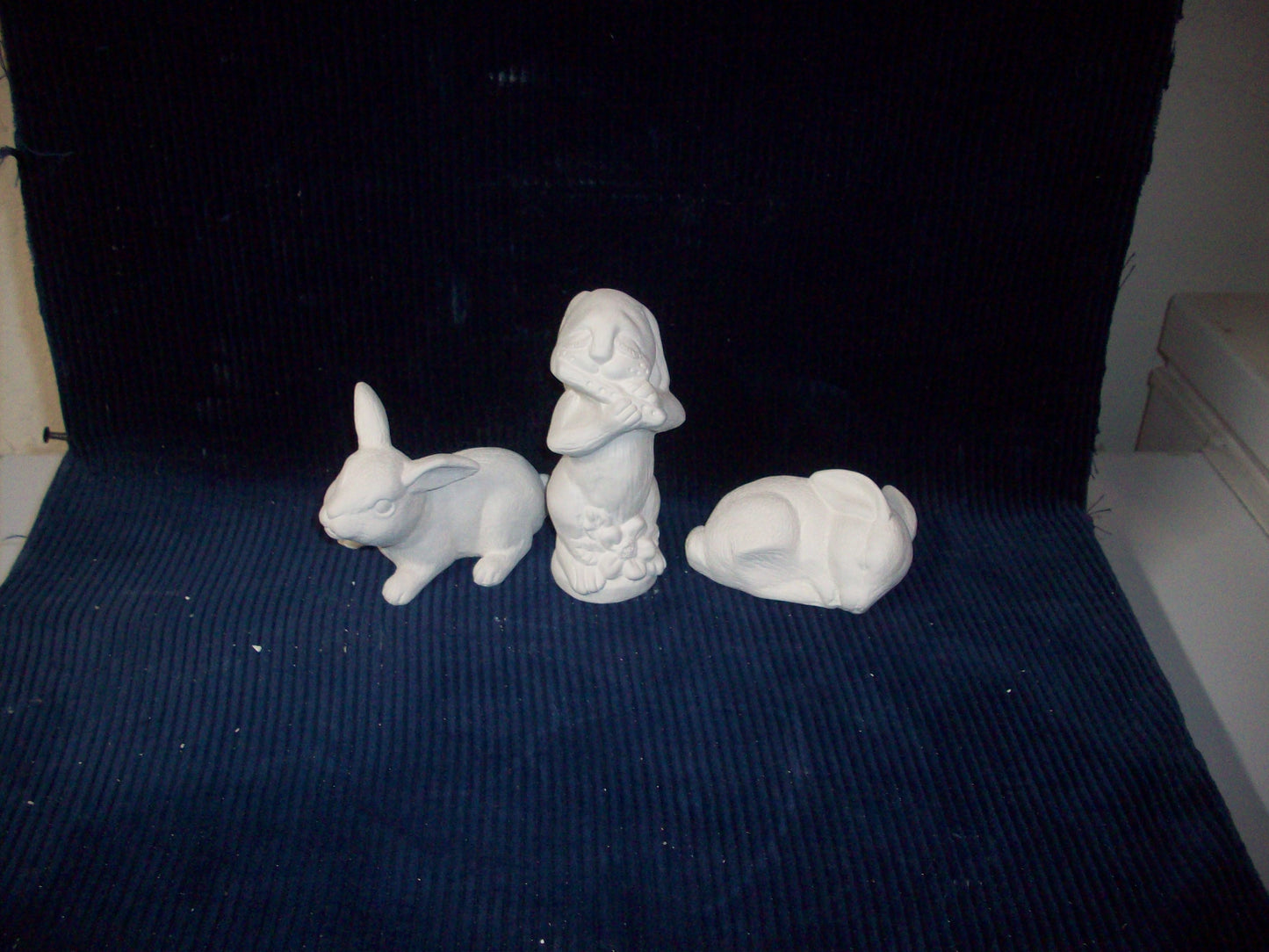 Ready To Paint Set of 3 Bunnies