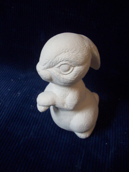 Ceramic Ready To Paint Standing Bunny With His Arms Crossed