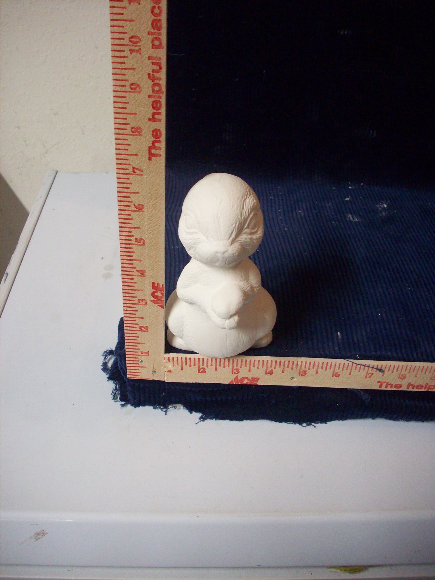 Ceramic Ready To Paint Standing Bunny With His Arms Crossed