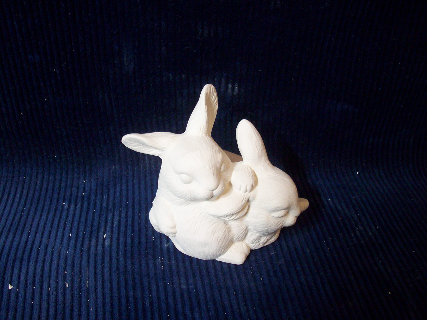 Ceramic Ready To Paint Bunnies Playing