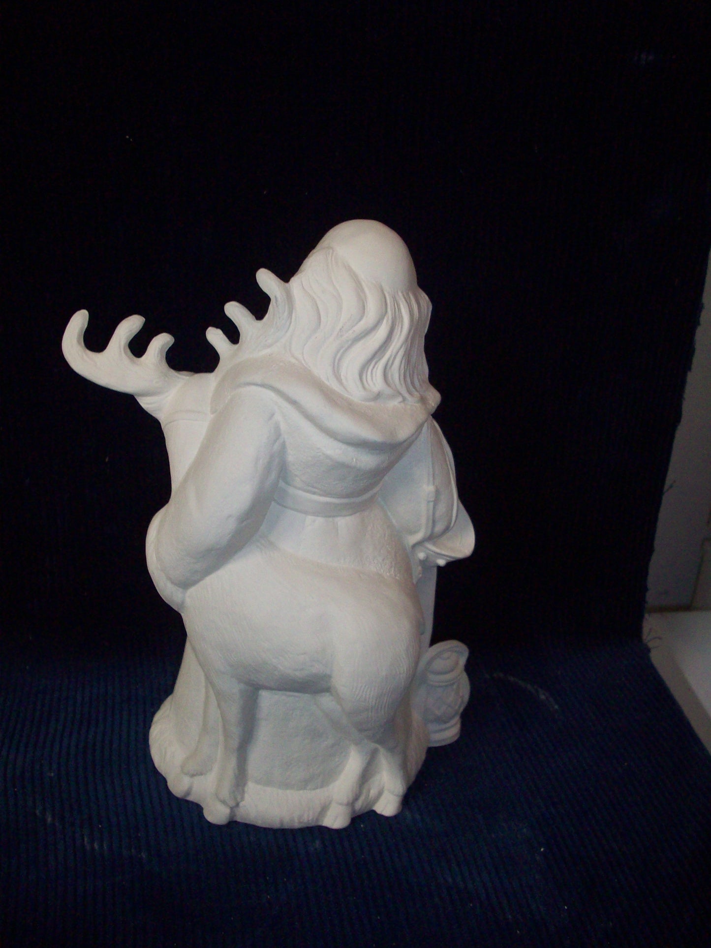 Ceramic Ready To Paint Santa Feeding a Reindeer