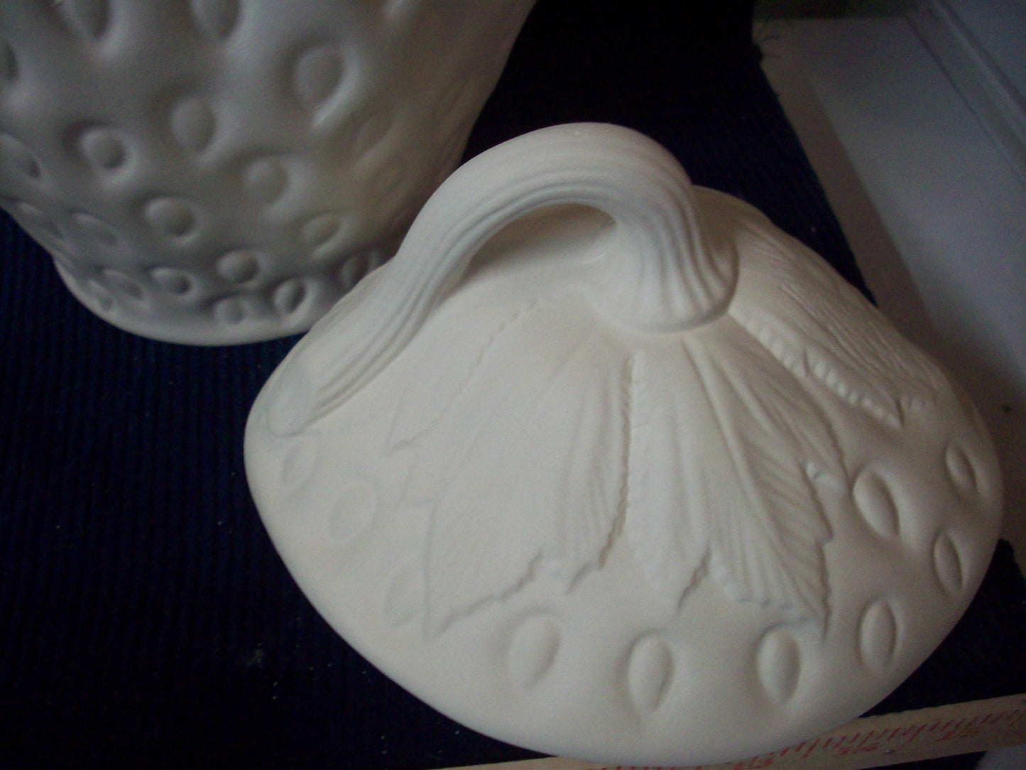 Ceramic Ready To Paint Vintage Strawberry Cookie Jar