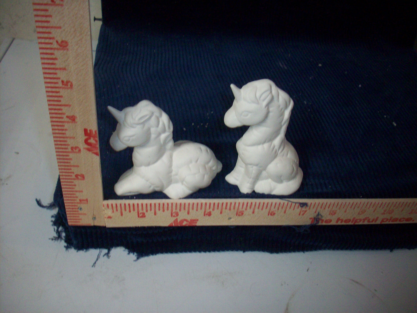 Ceramic Ready To Paint Unicorn Set of Two