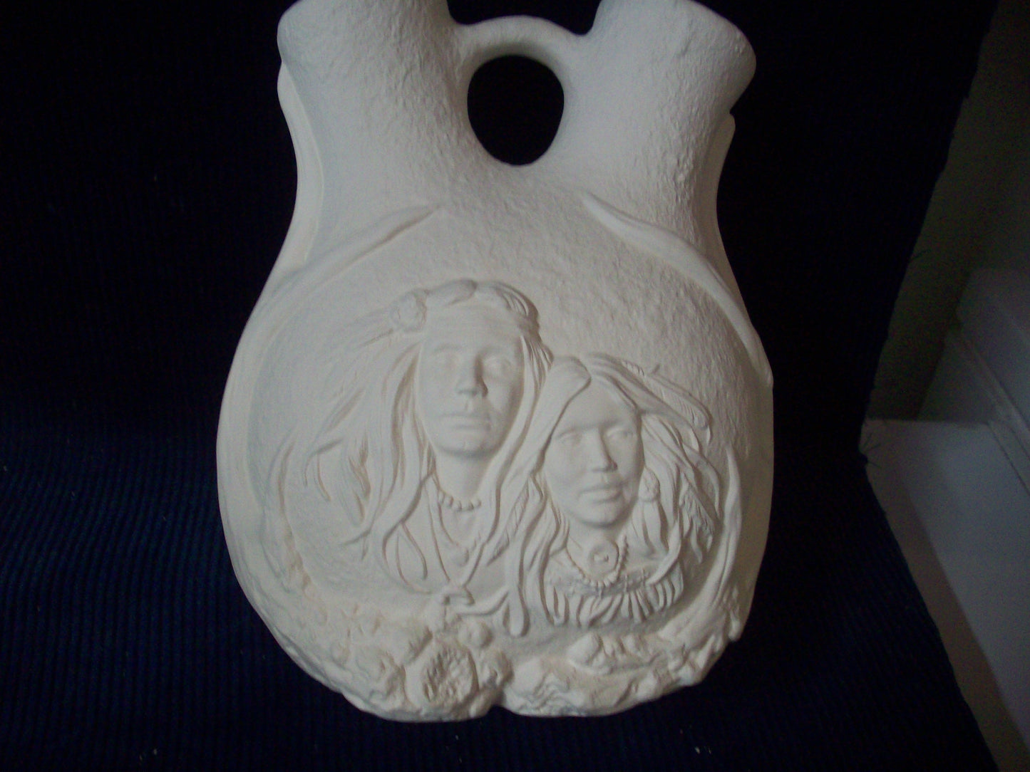 Ceramic Ready To Paint Native American Wedding Vase