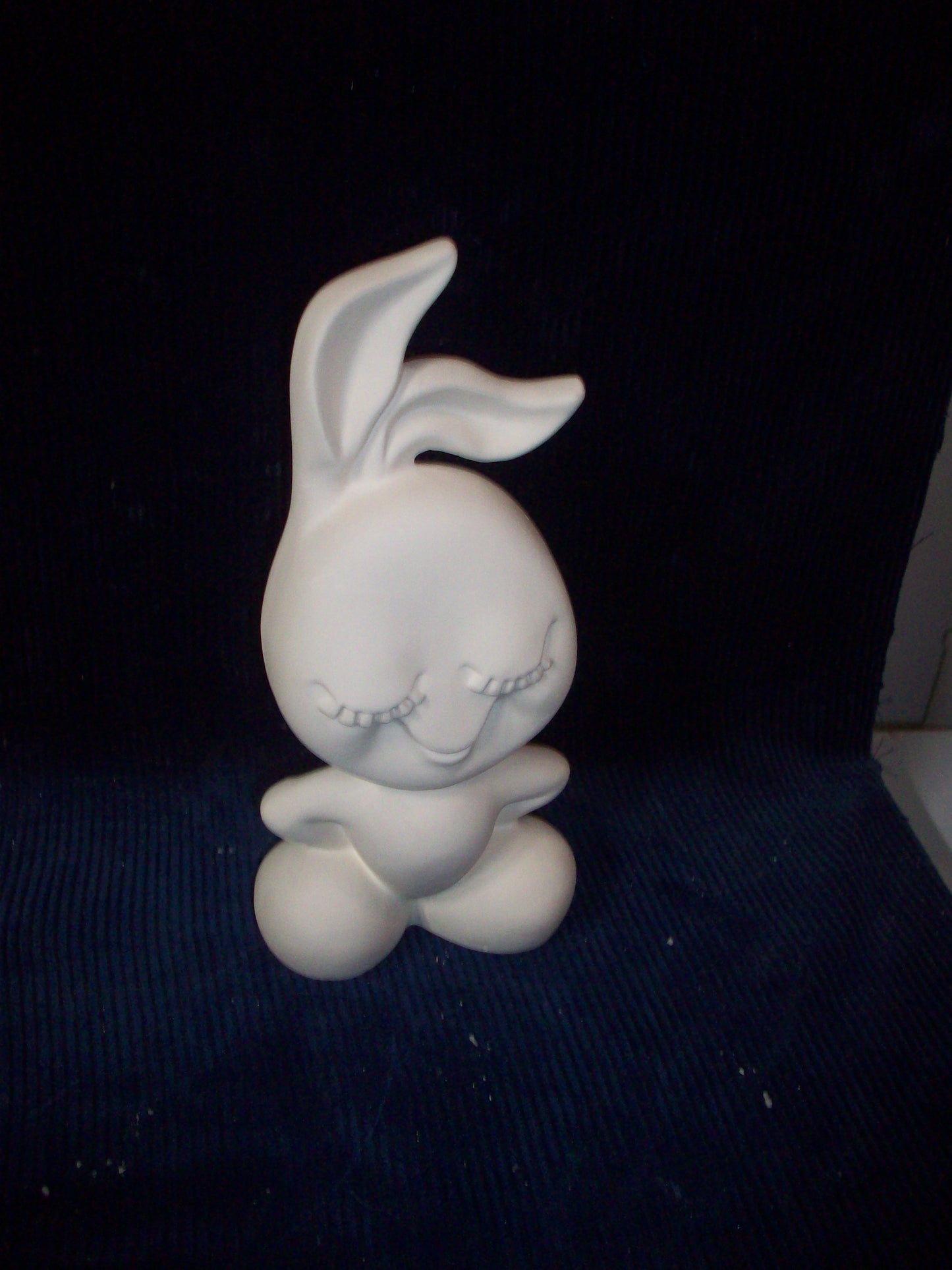 Ceramic Ready To Paint Bunny Girl With Eye Lashes