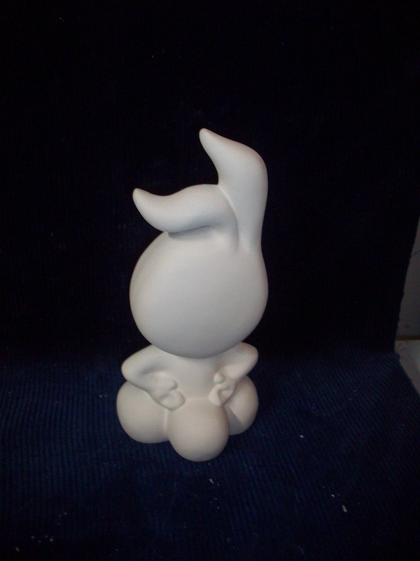 Ceramic Ready To Paint Bunny Girl With Eye Lashes