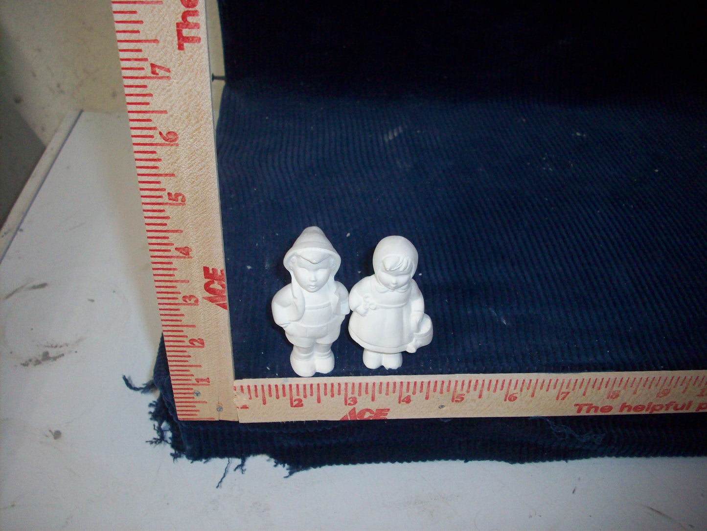 Ceramic Ready To Paint Boy and Girl Hummel