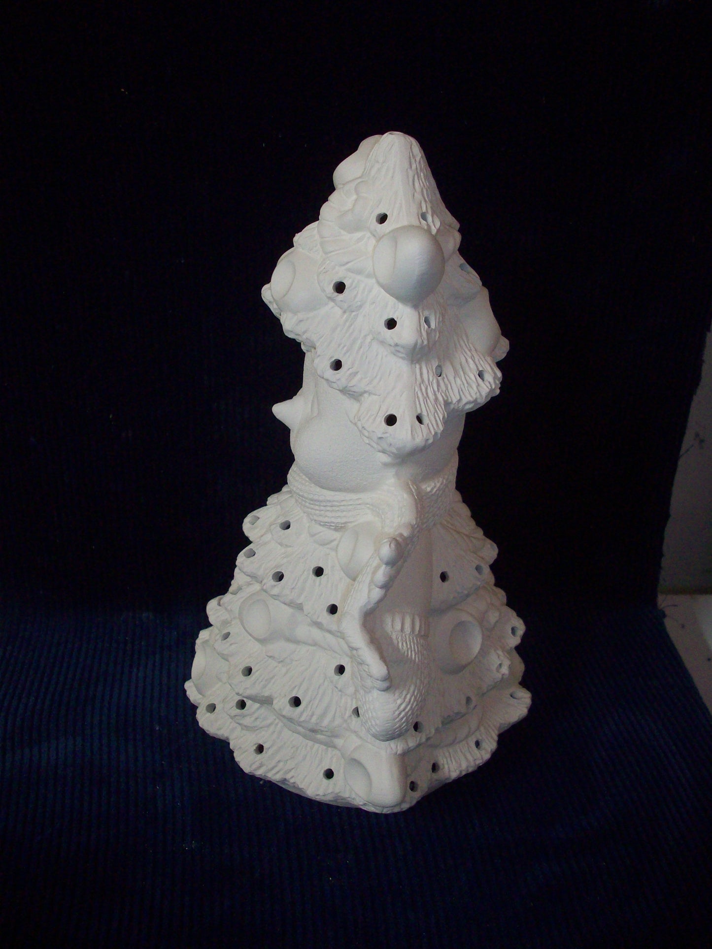 Ceramic Ready To Paint Christmas Tree Snowman