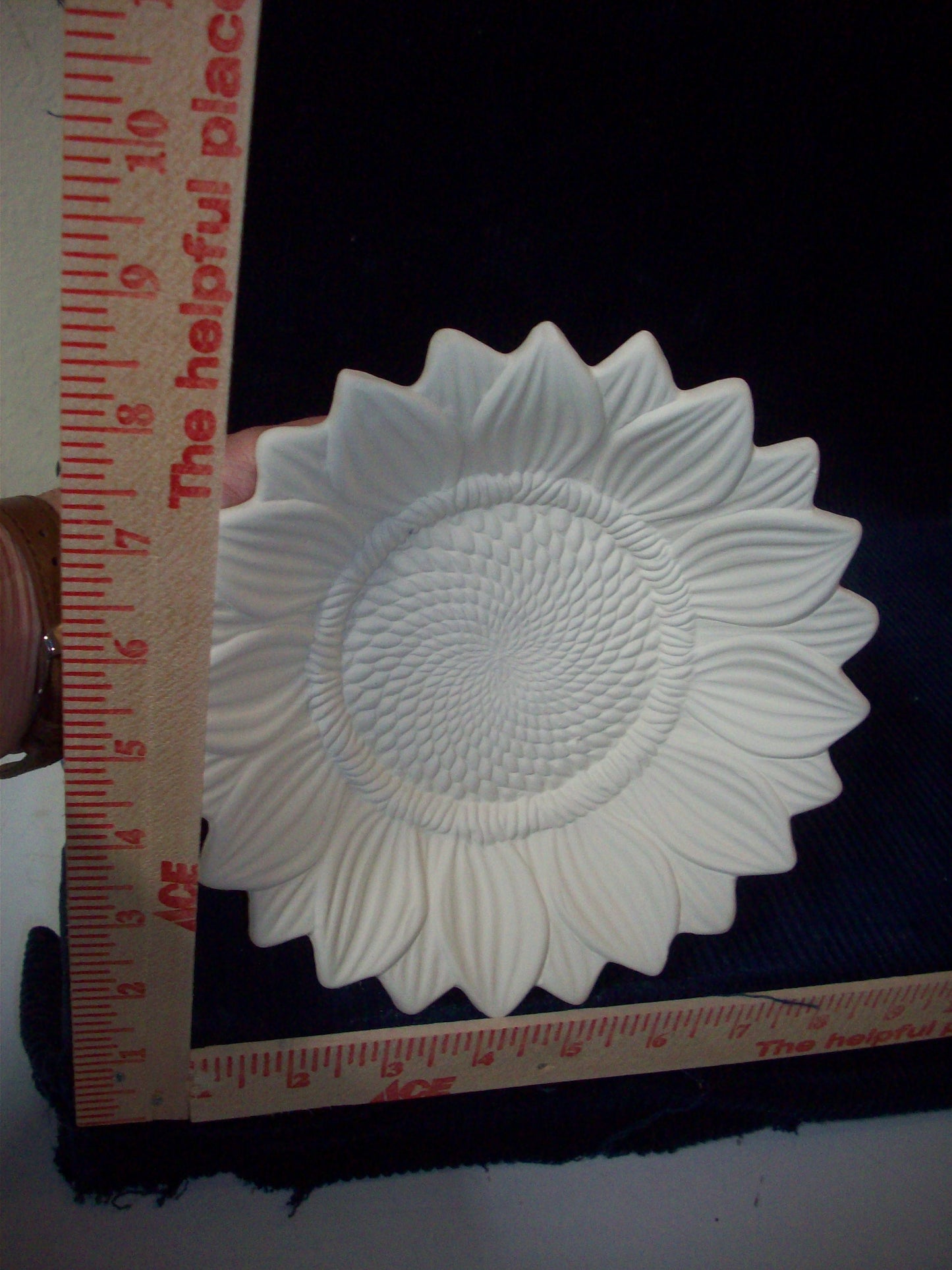 Ceramic Ready To Paint Sunflower Bowl - Small