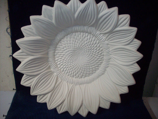 Ceramic Ready To Paint Sunflower Bowl Large