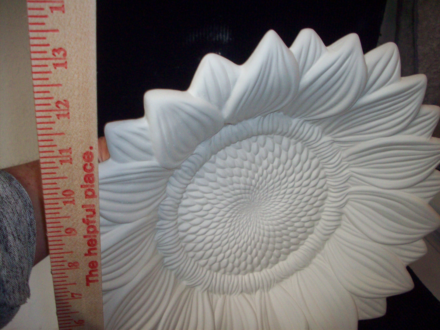 Ceramic Ready To Paint Sunflower Bowl Large