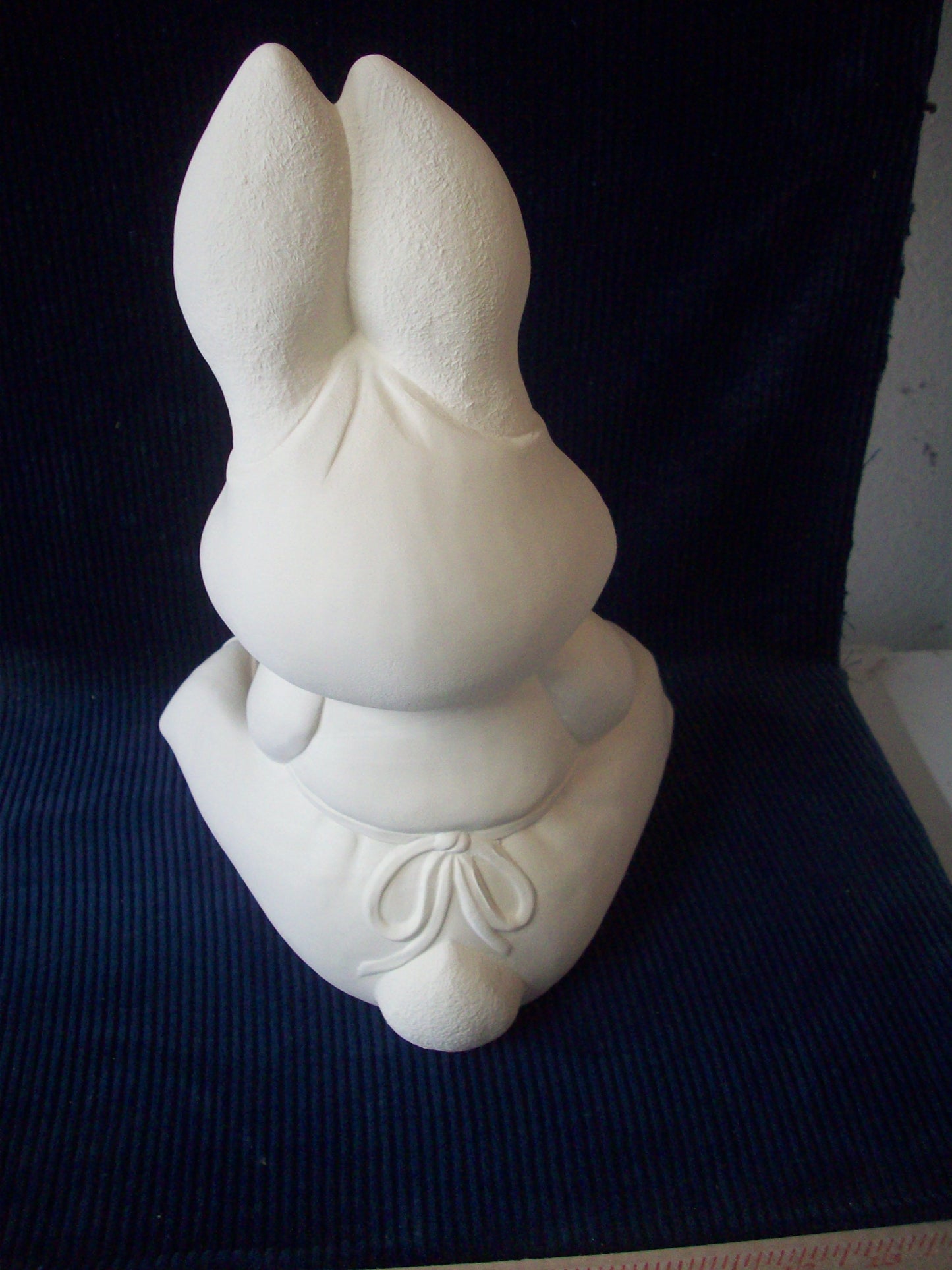 Ceramic Ready To Paint Large Girl Bunny Mama with Apron