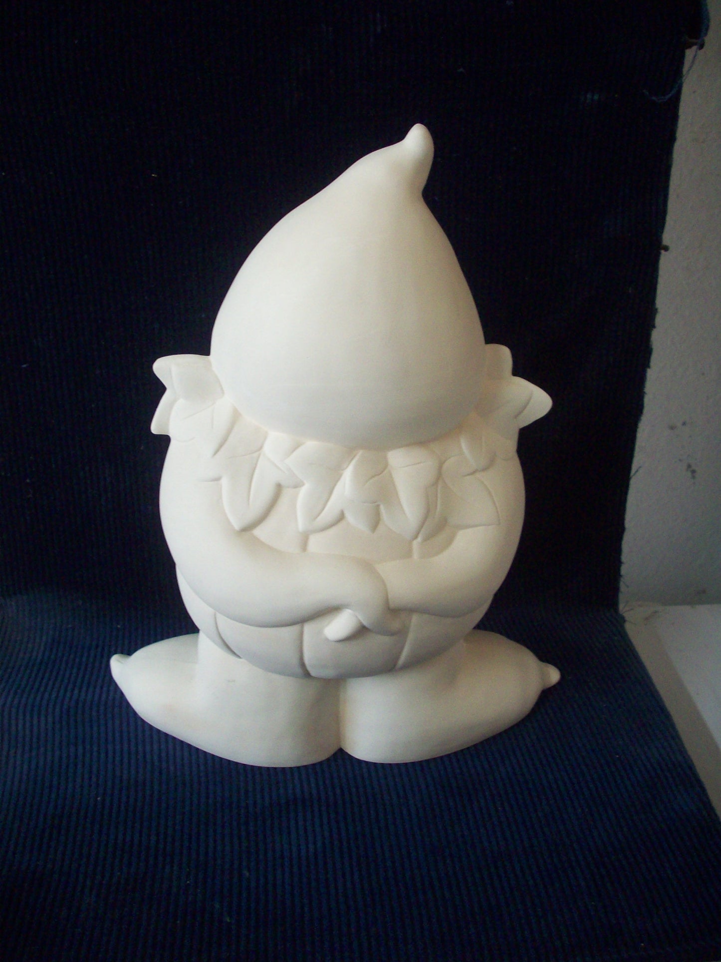 Ceramic Ready To Paint Large Adorable Ghost with Pumpkin Belly