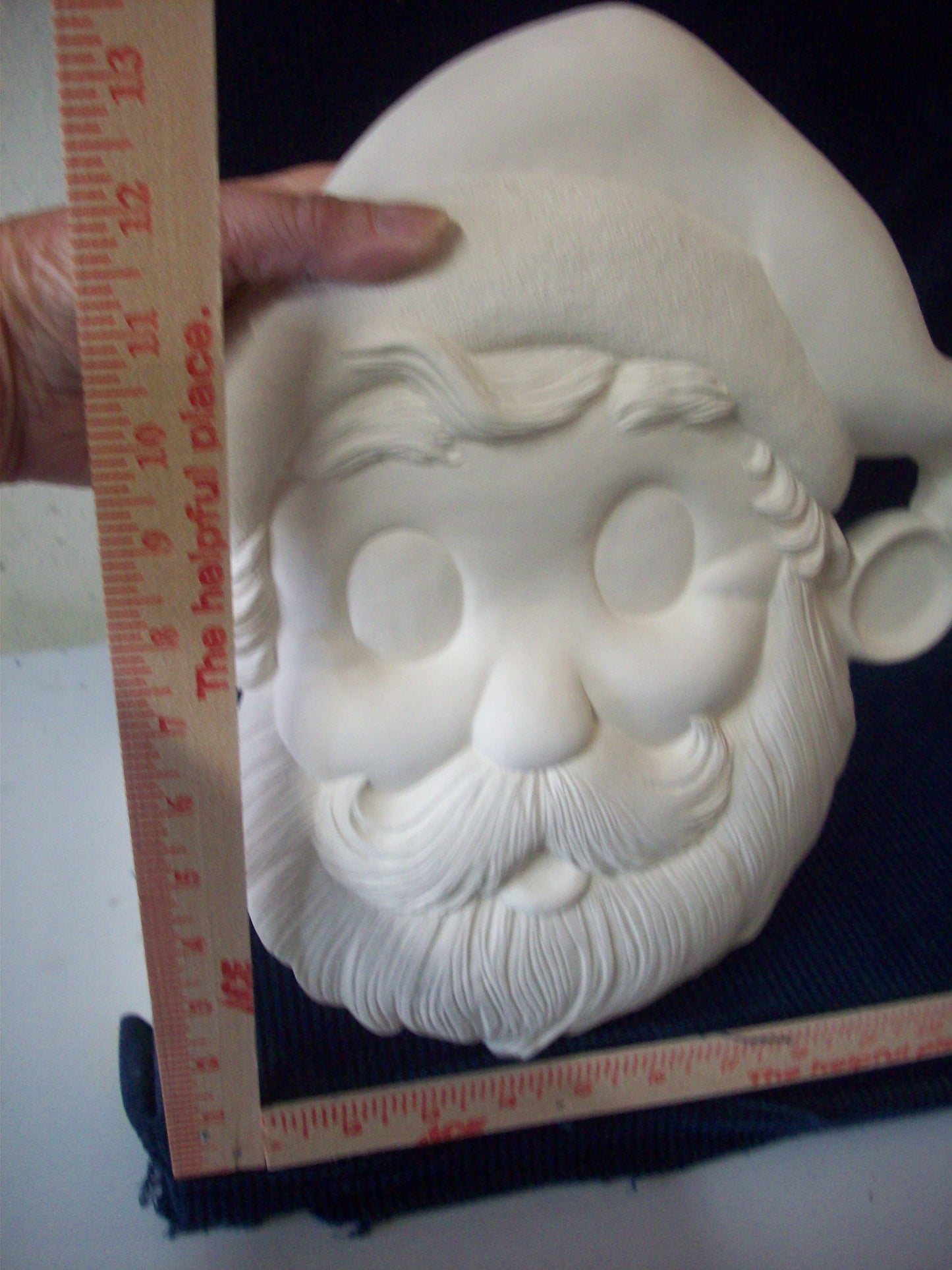 Ceramic Ready To Paint Santa Face with Hat