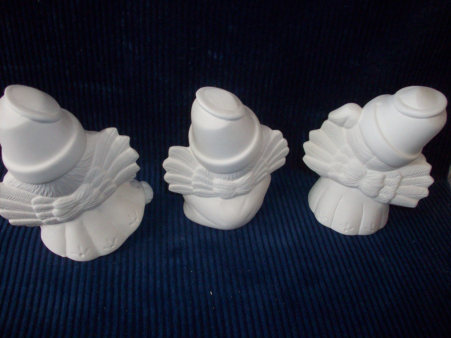 Ceramic Ready to paint Three Small Crackpot Angels