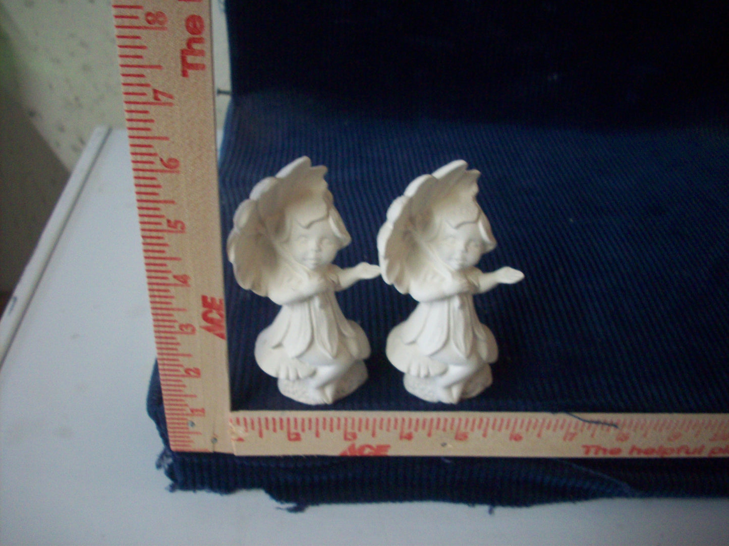 Ceramic Ready To Paint Set of Two Sunflower Fairy's