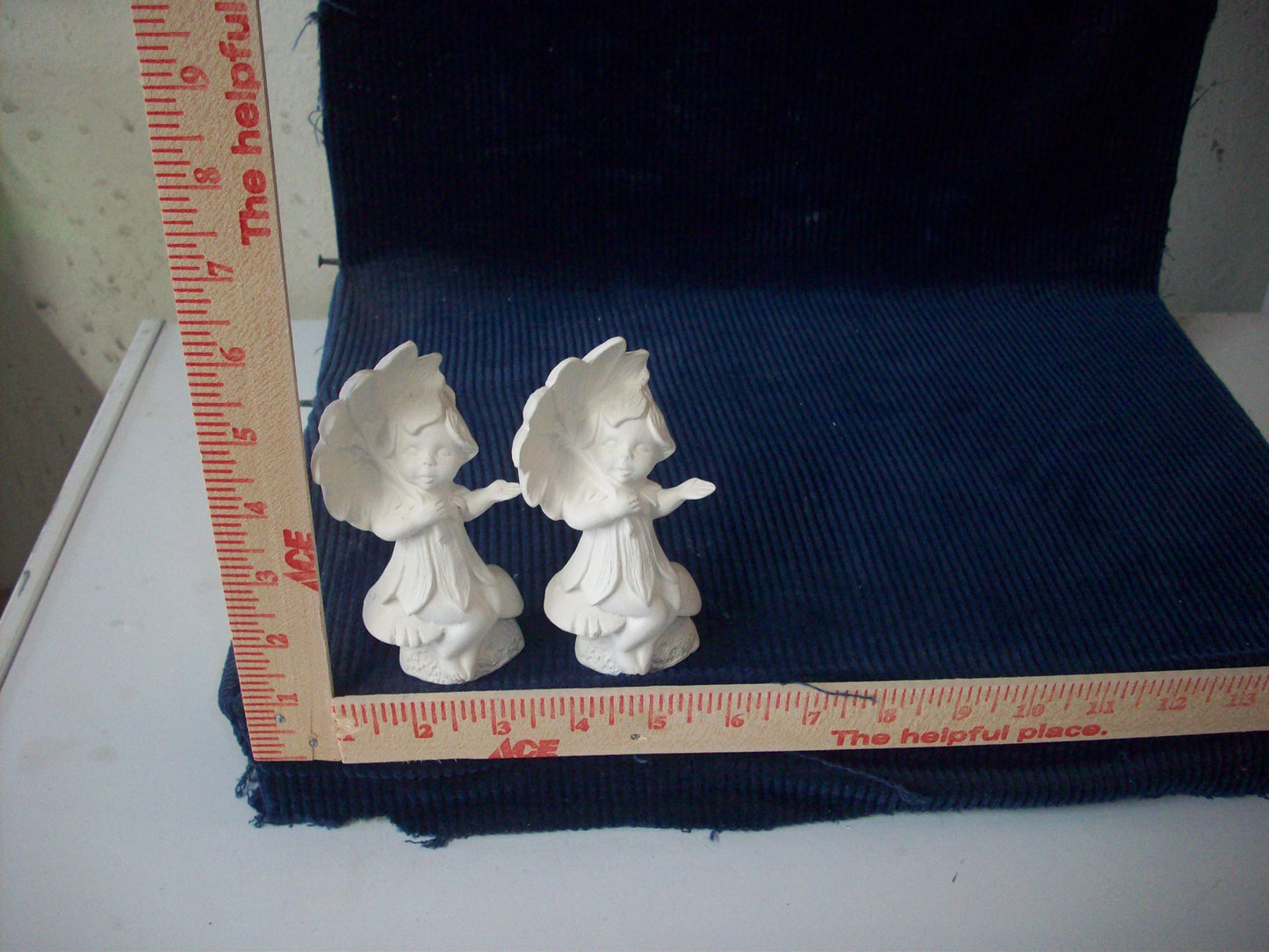 Ceramic Ready To Paint Set of Two Sunflower Fairy's